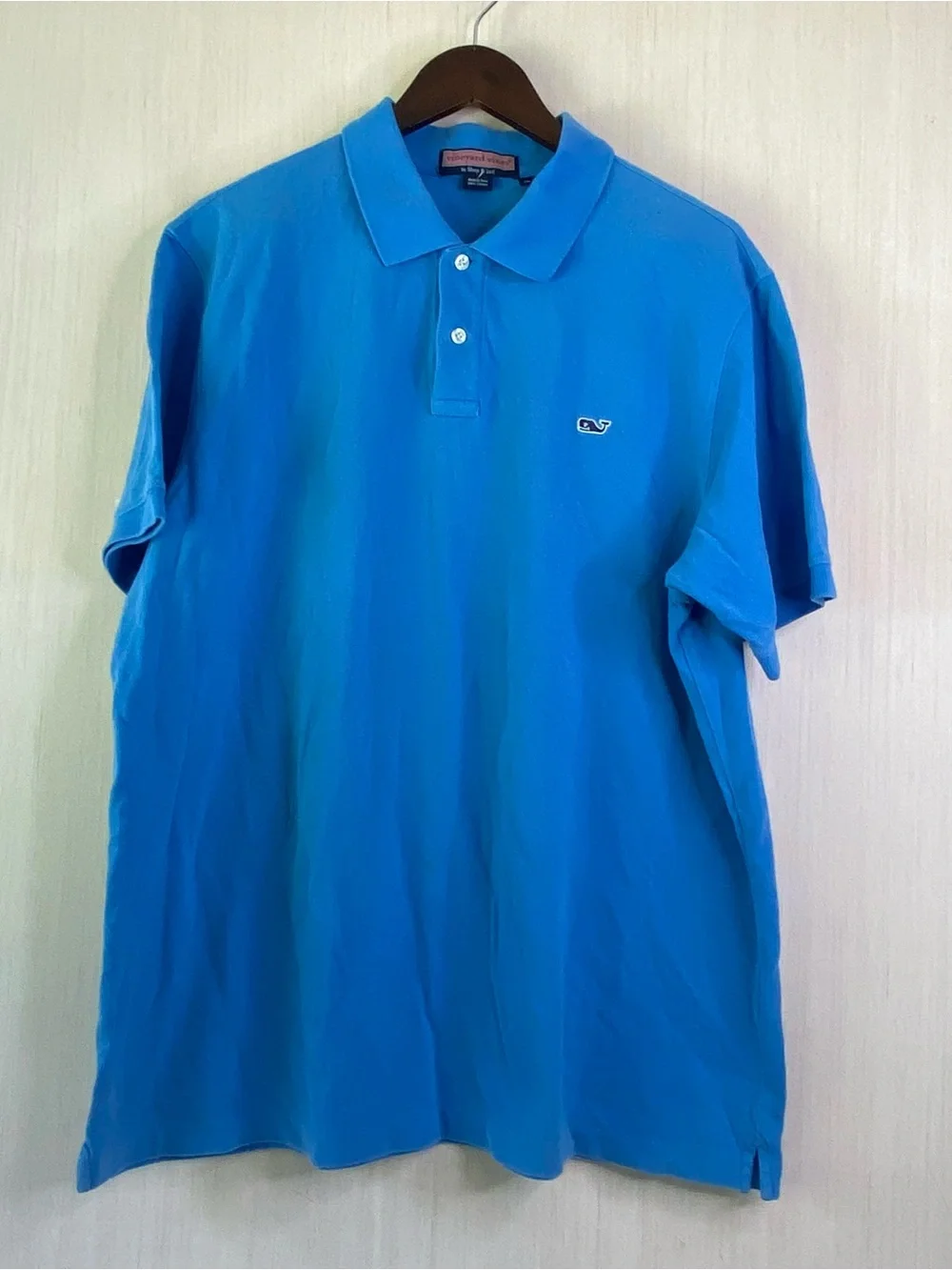 Vineyard Vines by Shep & Ian Men’s Short Sleeve 100% Cotton Polo Blue XL